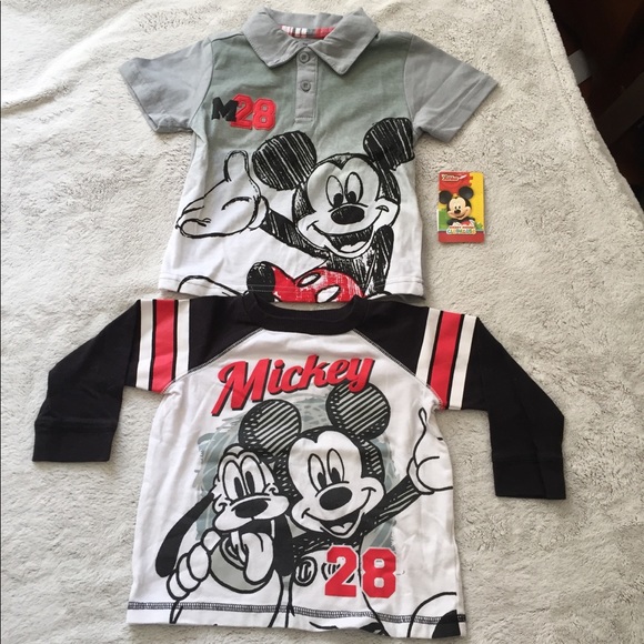 Disney Other - Toddler Boy Disney Mickey Mouse Shirt Bundle